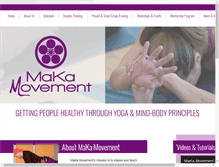 Tablet Screenshot of makamovement.com